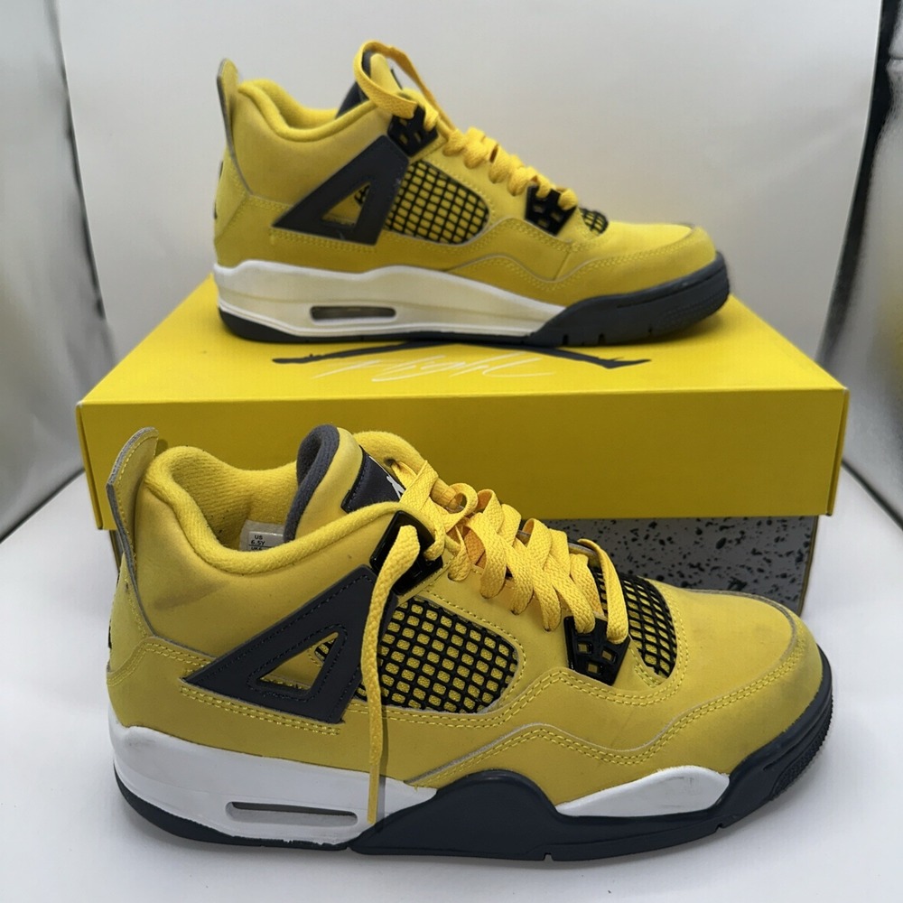 Jordan‎ 4 Retro Lightning GS 6.5Y Tour Yellow 408452-700 2021 With Box